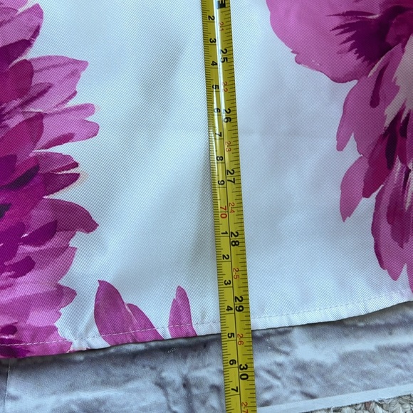 Girls floral pink and white dressy dress - Picture 7 of 8